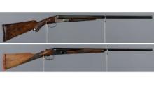 Two Parker Brothers Double Barrel Shotguns