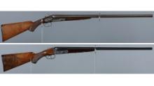 Two Parker Brothers Double Barrel Shotguns