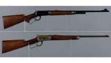 Two Winchester Lever Action Rifles