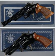 Two Smith & Wesson Double Action Revolvers with Boxes