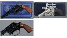 Three Smith & Wesson Double Action Revolvers