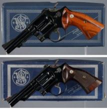 Two Smith & Wesson Double Action Revolvers with Boxes