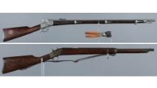 Two Remington Rolling Block Rifles