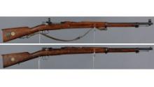 Two Swedish Carl Gustaf Model 1896 Mauser Bolt Action Rifles