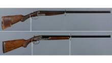 Two American Double Barrel Shotguns