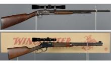 Two Rimfire Rifles with Scopes