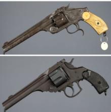 Two Belgian Top Break Revolvers