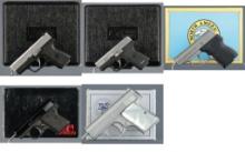 Five Semi-Automatic Pistols