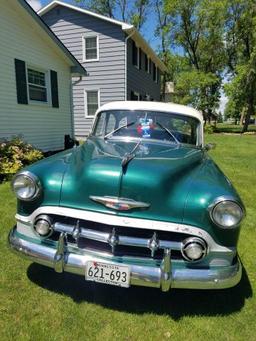 "1953 Chevrolet 4dr 210 Series Sedan Power Glide, 235 6cyl Engine, New Tire