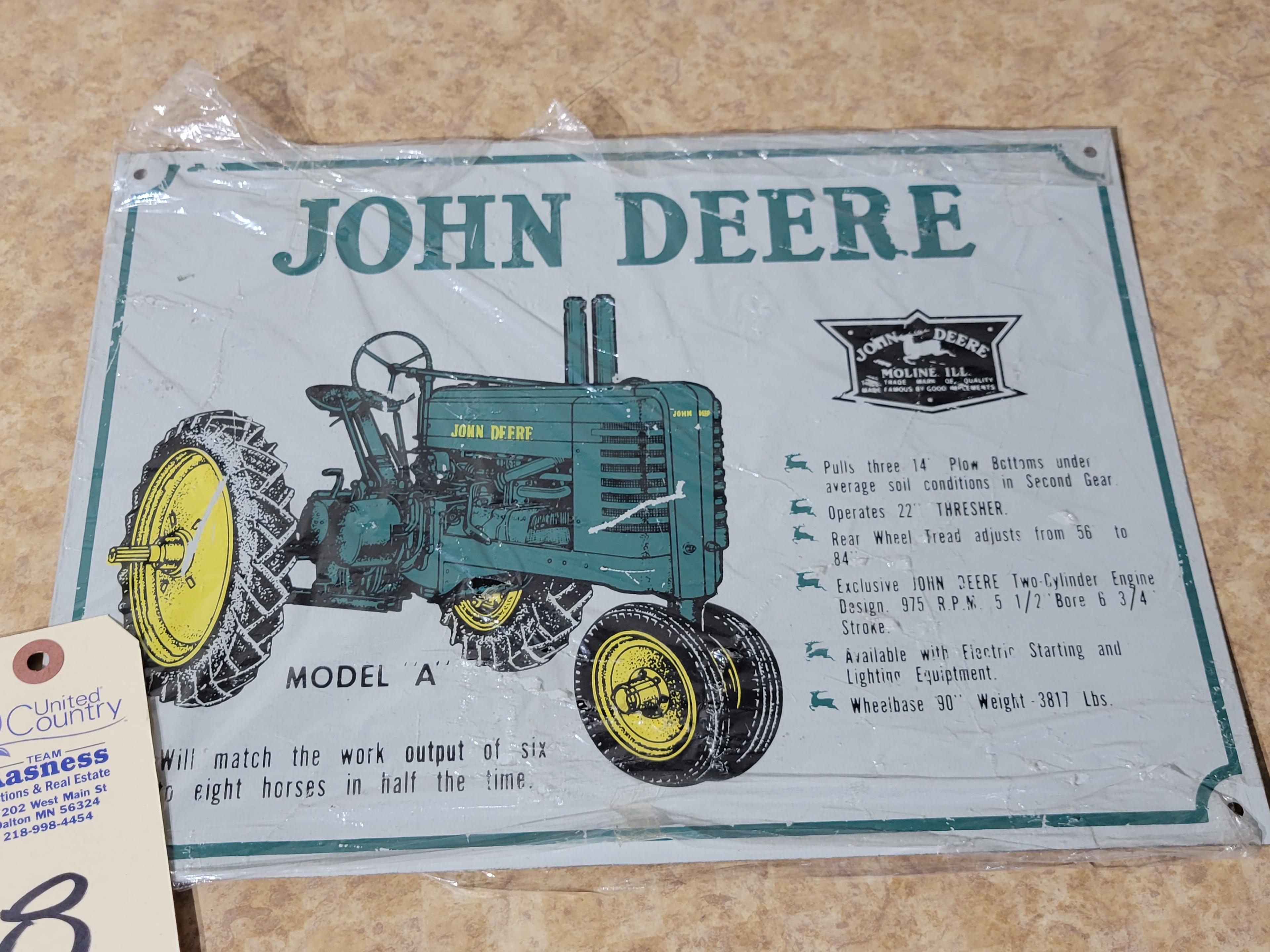 JD Metal Sign Quality Equipment 12"x18"