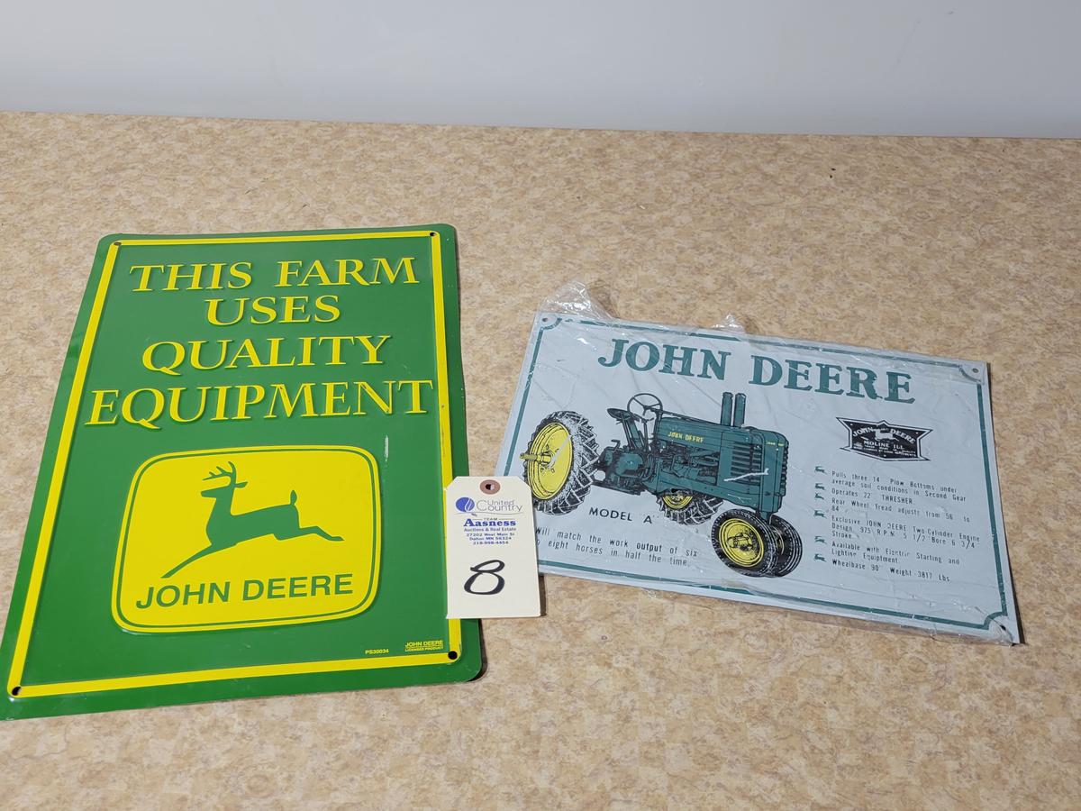 JD Metal Sign Quality Equipment 12"x18"