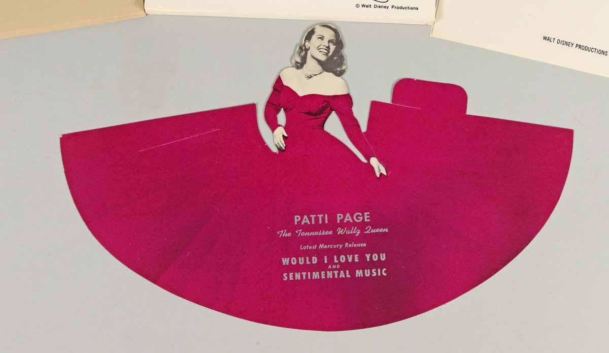 Disney Ephemera: Retirement Invite, Patti Page & More