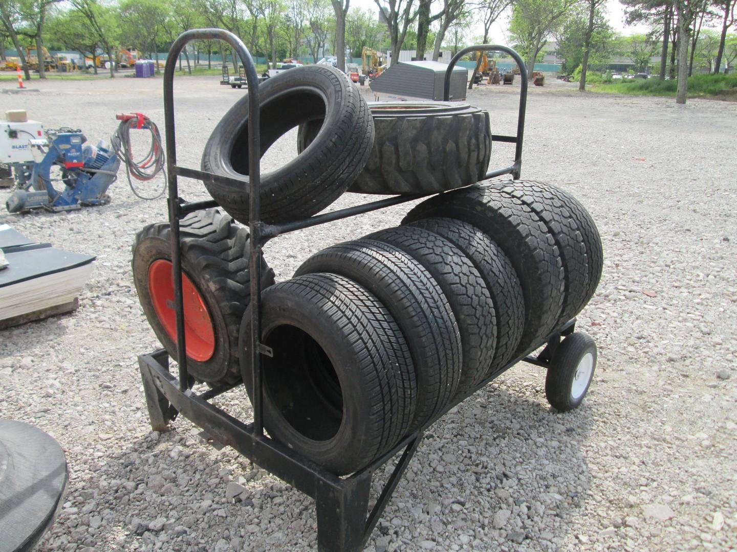 Tire Rack On Wheels