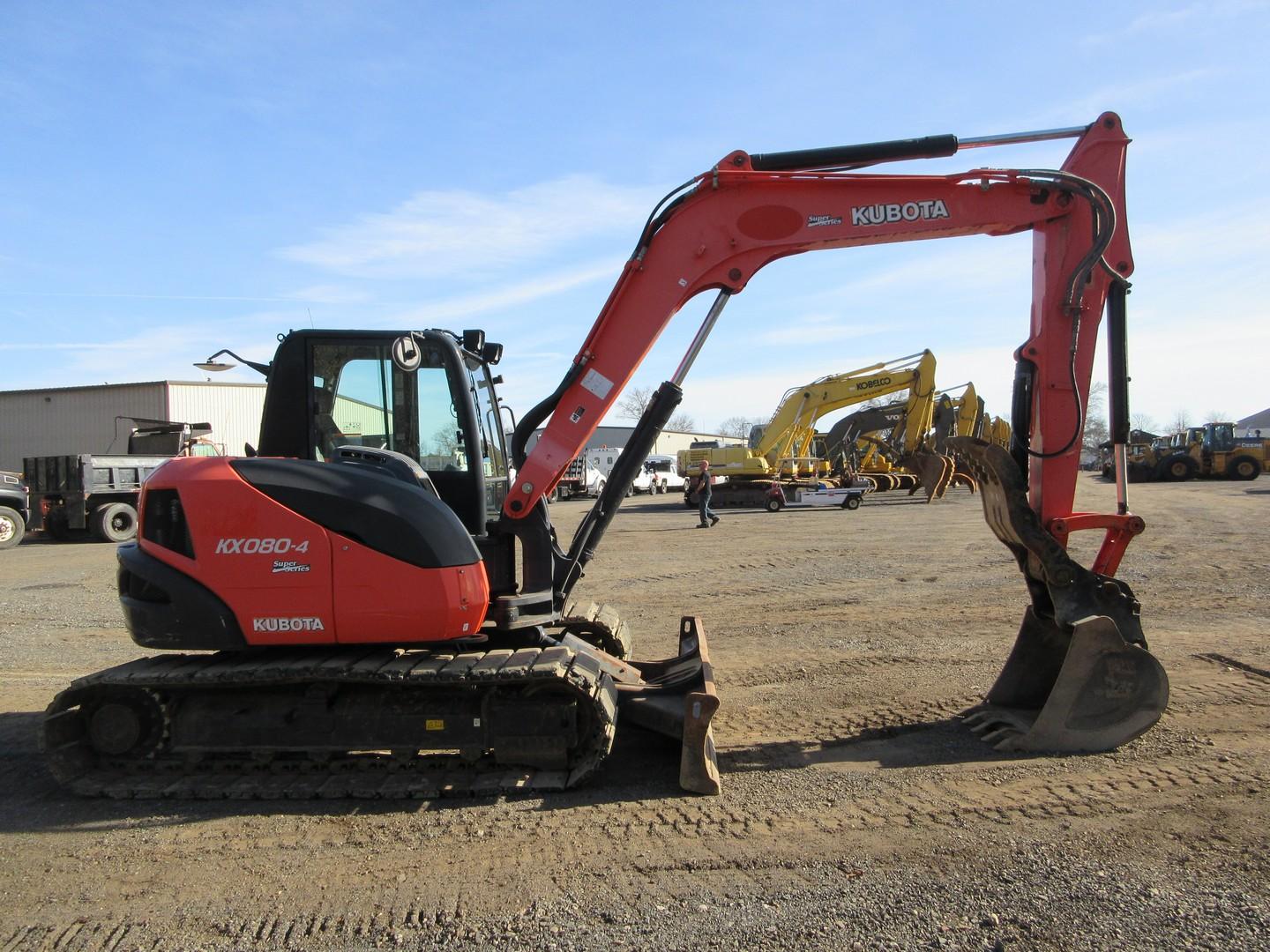 2018 Kubota KX080-4SS Hydraulic Excavator