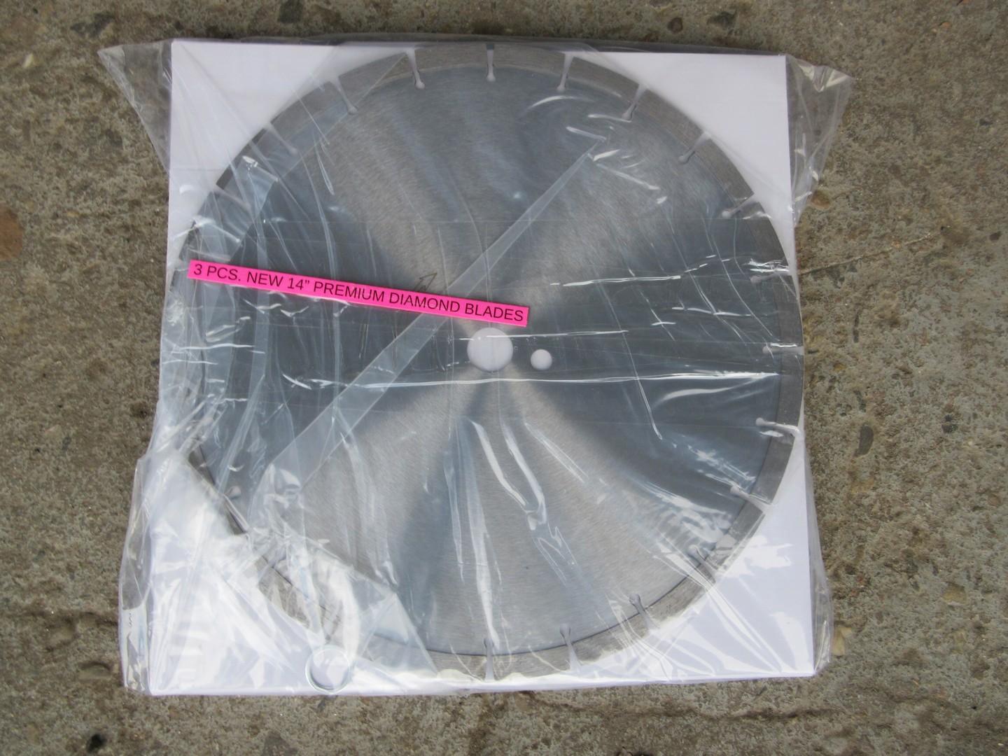 (3) 14" Premium Diamond Blades