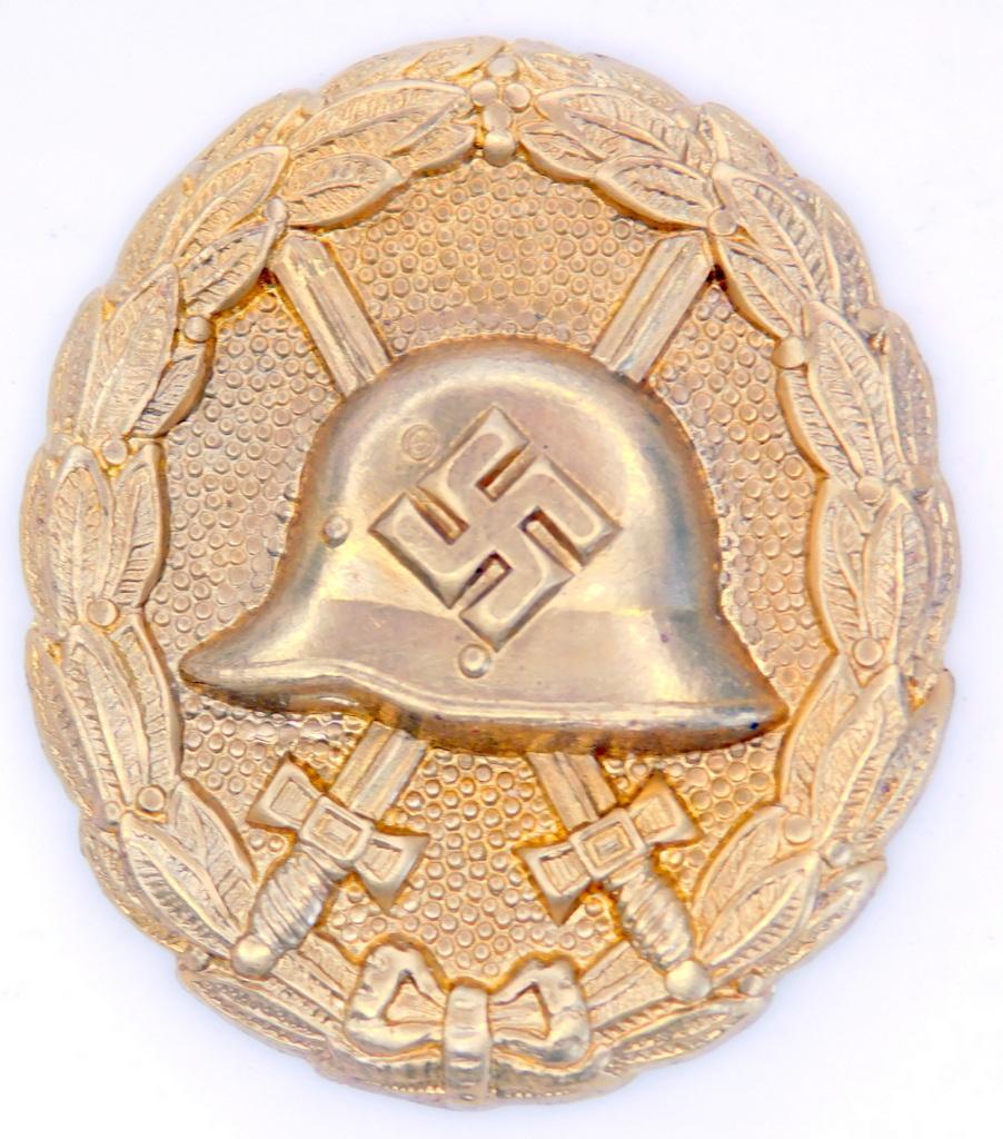 German WWII Gold Spanish Condor Legion Wound Badge