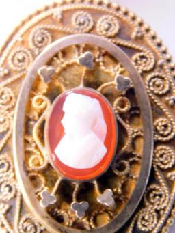 W.S. & Blackinton Cameo Locket Pendant