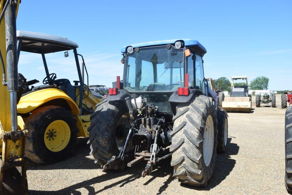 NH TN75DA C/A 4WD W/ LDR AND HAY FORKS