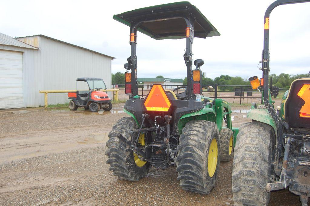 JD 3025 4WD CANOPY W/ LDR AND BUCKET 2037HRS. WE DO NOT GAURANTEE HOURS