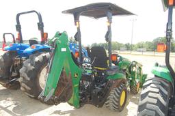 JD 1026R CANOPY 4WD W/ LDR AND BUCKET AND BACKHOE ATTACHMENT