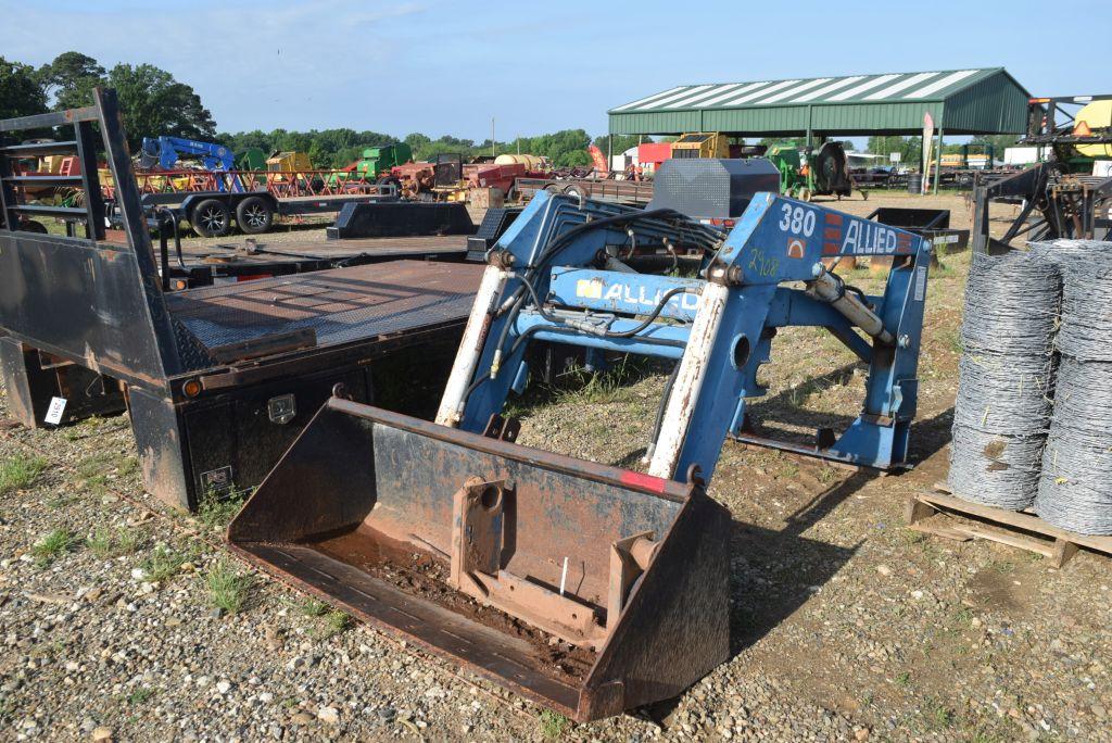 ALIIED 380 FRONT END LOADER W/ BRACKETS AND VALVE