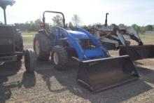 NH TC55DA ROPS 4WD W/ LDR BUCKET, 993 HRS (HOURS NOT GUARANTEED)