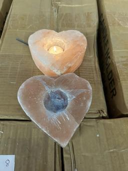 ZENNERY HIMALAYAN 1 HOLE HEART SHAPED CANDLE (NEW) (YOUR BID X QTY = TOTAL $)