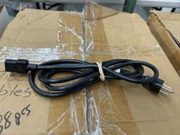 BOXES OF ASSORTED POWER CORDS & PORT CABLES (YOUR BID X QTY = TOTAL $)