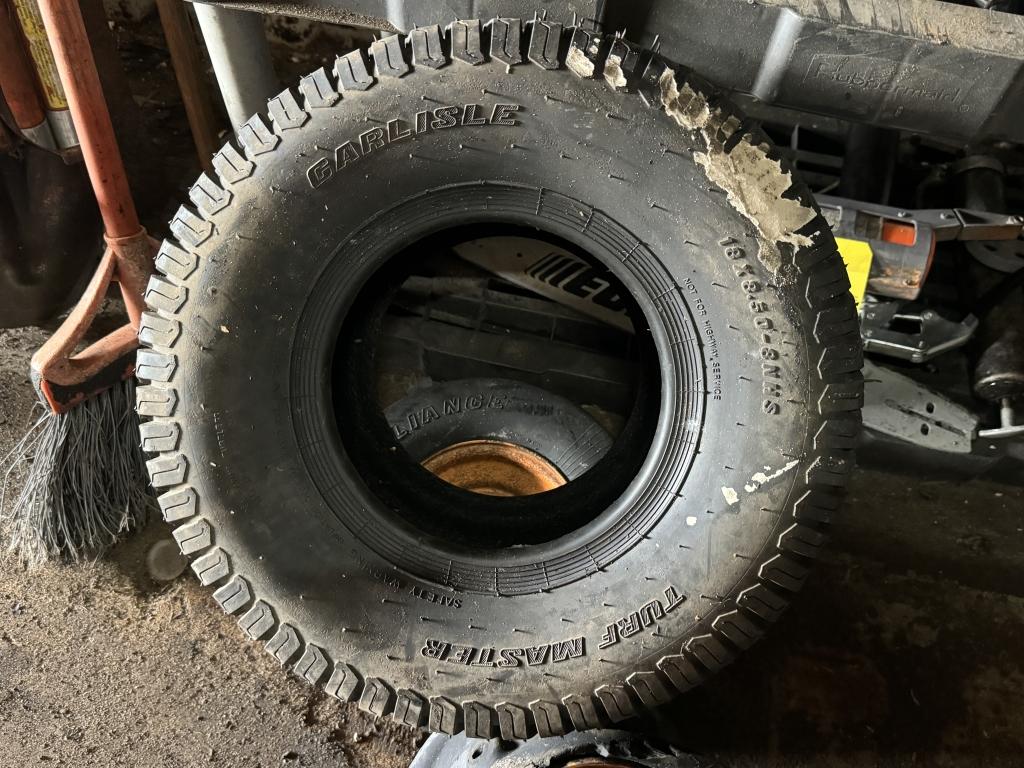 LOT CONSISTING OF (1) NEW RIDING MOWER TIRE,