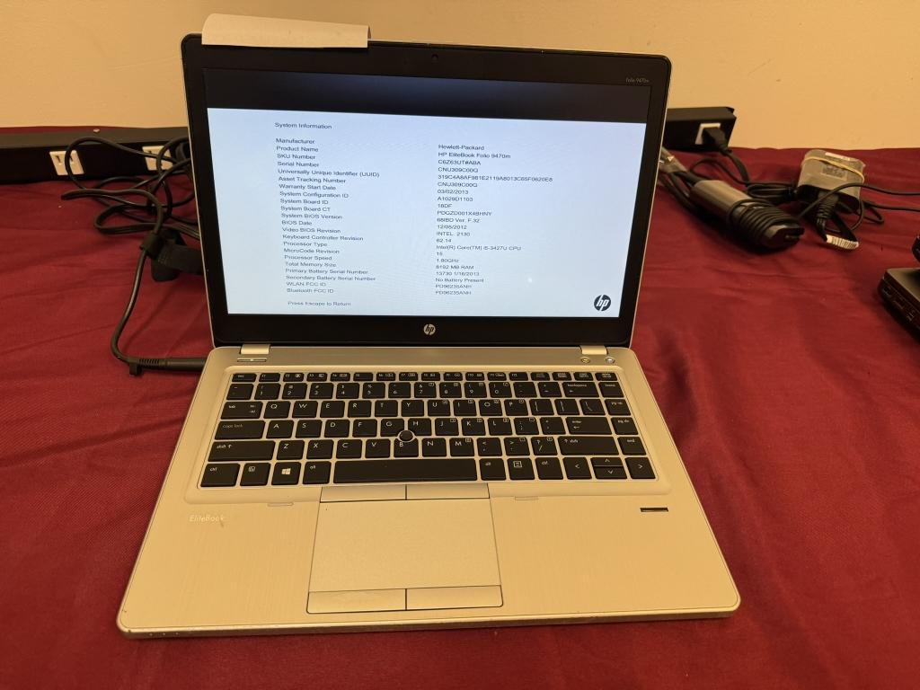 HP 8570P EliteBook Laptop Core i5 8GB 160 GB