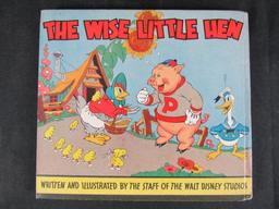 The Wise Little Hen (1935) Disney Hardcover/ EARLY. Color Illustrations