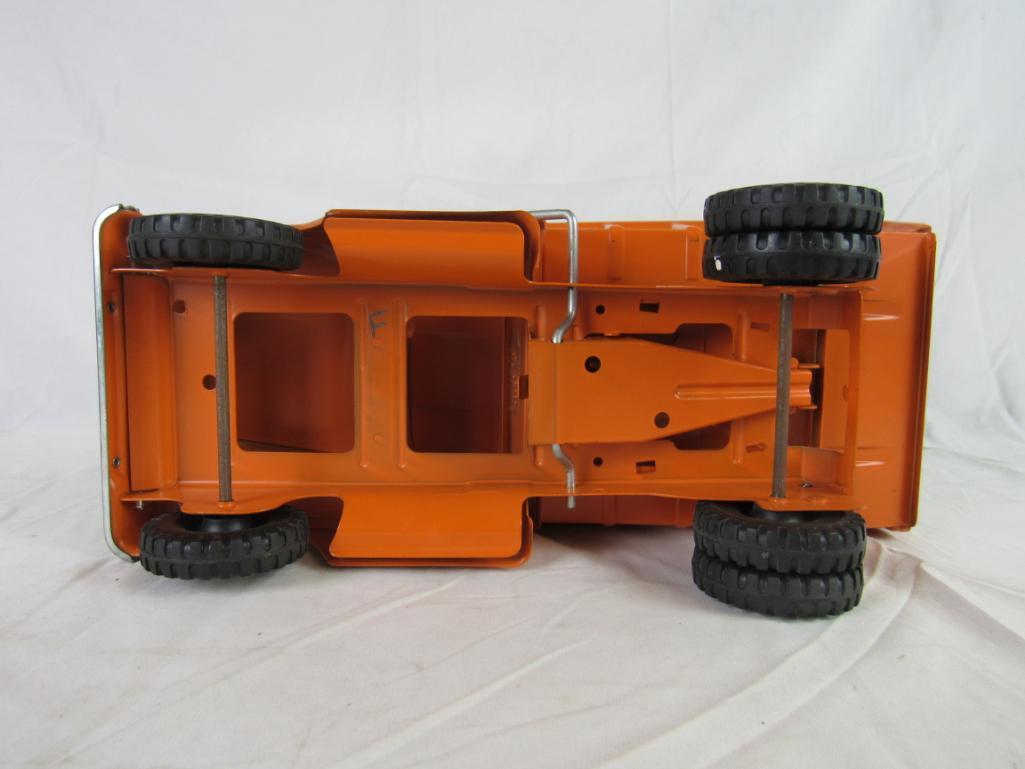 Beautiful Vintage Tonka (Mound, Minn) Orange Pressed Steel Dump Truck