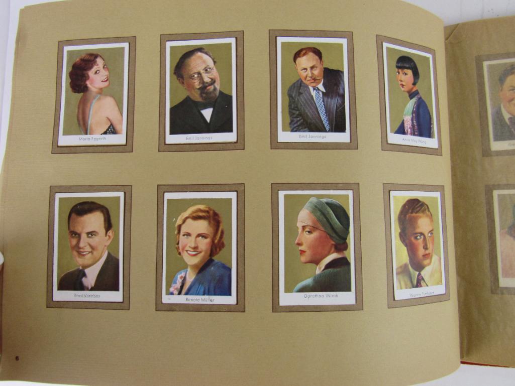 German Hollywood Cigarette Card Album/Complete c.1940