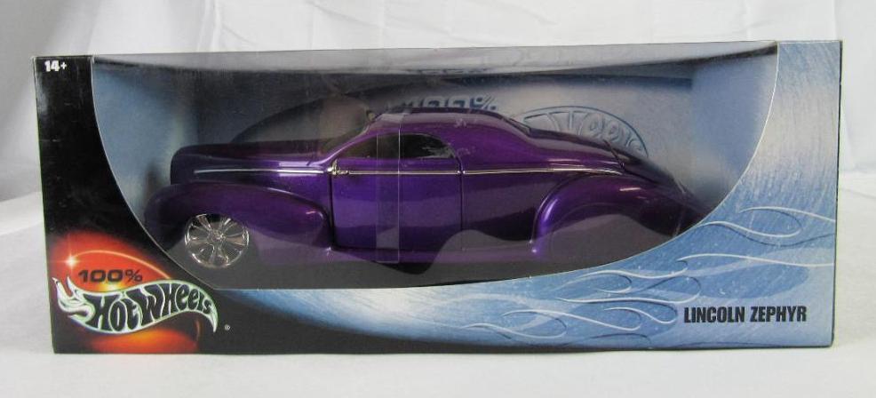 Hot Wheels 100% 1:18 Diecast Lincoln Zephyr MIB