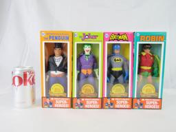 Set (4) 2023 Mego Batman 8" 50th Anniversary Figures MIB