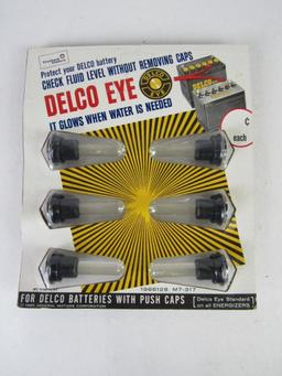 Vintage 1965 Delco Battery "EYE" Set Sealed NOS. Mint