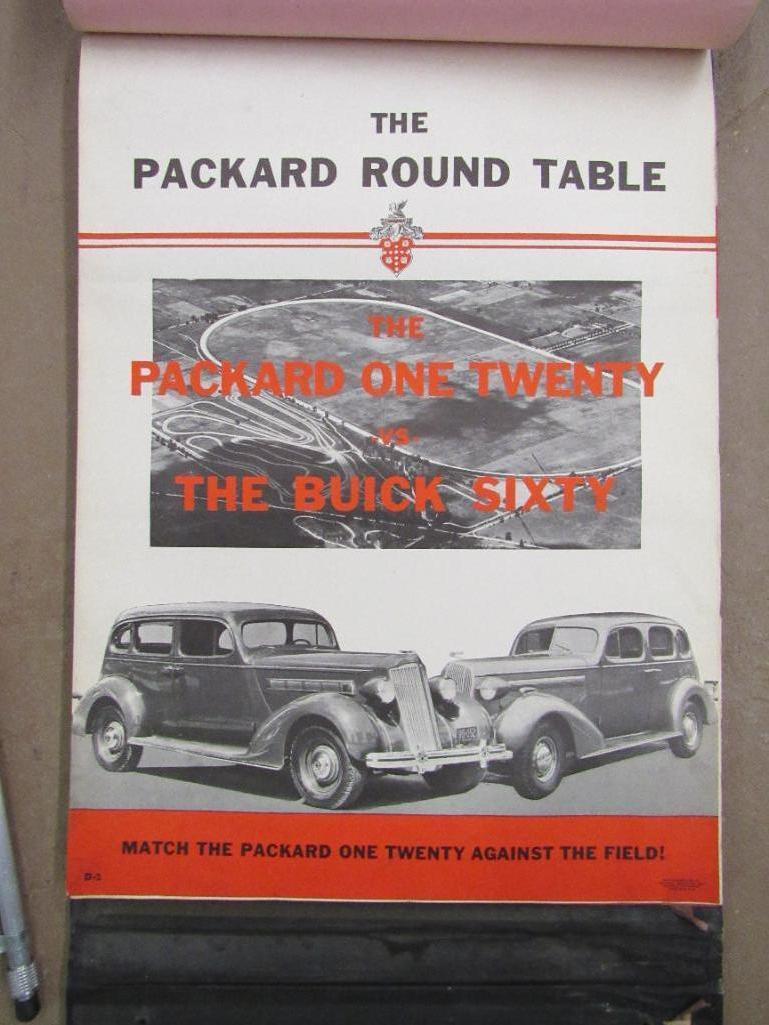 Rare 1935 Packard "Round Table" Meeting/ Presentation Portfolio "The Shadow of a Woman"