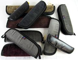 Large Grouping Nice Padded/ Zipper Fixed Blade Knife Cases