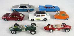 Lot (7) Vintage Corgi 1/43 Scale Diecast Cars Original