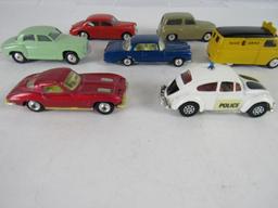 Lot (7) Vintage Corgi 1/43 Scale Diecast Cars Original