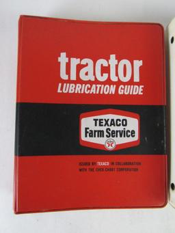 (2) Vintage 1960's Texaco Tractor Lubrication Books/ Marfak