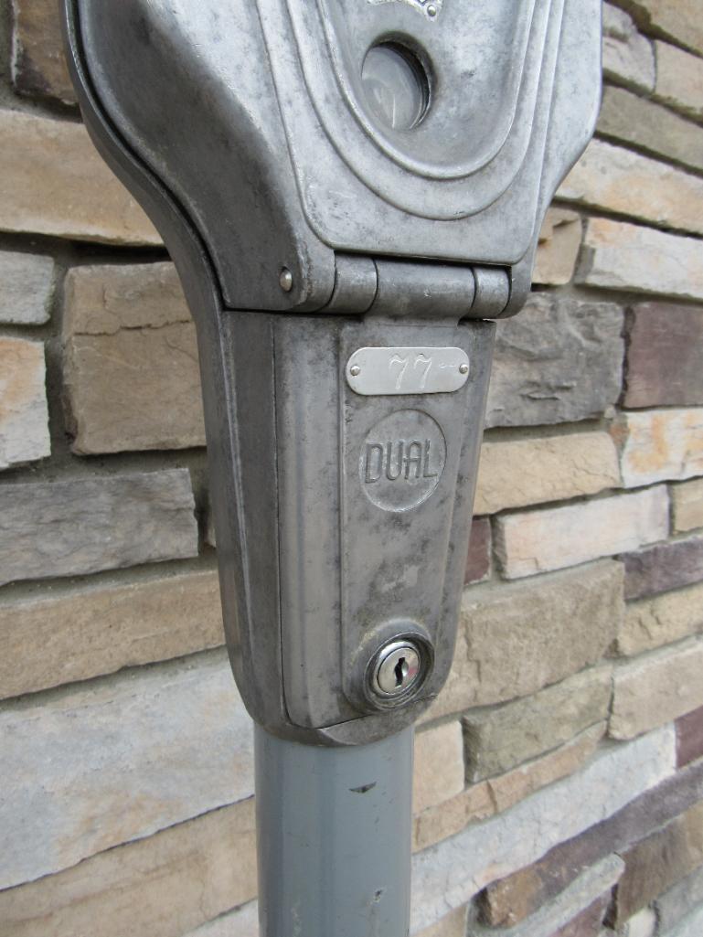 Vintage Dual Automatic 5 Foot Parking Meter