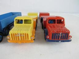 Lot (4) Vintage Dinky Toys Foden Trucks, Low-Loader Trucks, etc