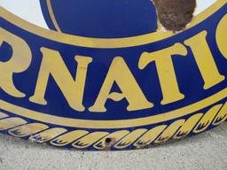 Antique Kiwanis International 30" Porcelain Sign