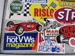 Grouping of Vintage Automotive/ Hot Rod/ Racing Related Decals