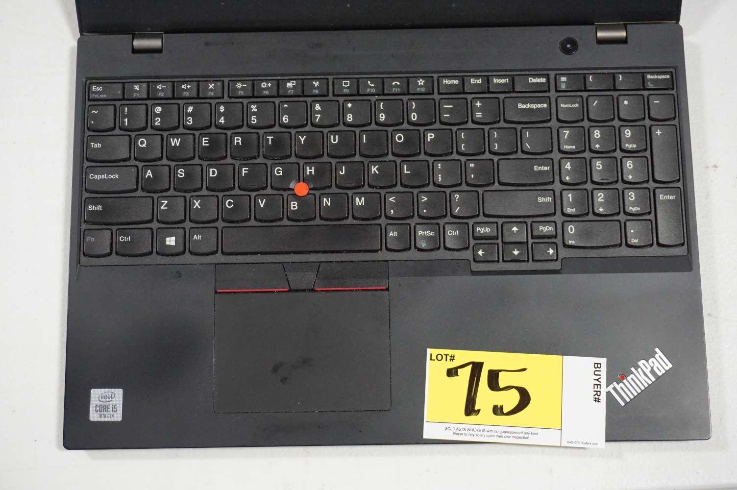 Lenovo ThinkPad L15 10th Gen Intel i5 Laptop (Ser#PF23AQ9F)