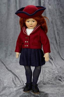 15" American felt character girl, Alexandra by Maggie Iacono with original label. $500/750