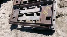 2-WELD ON SKID LOADER PLATES