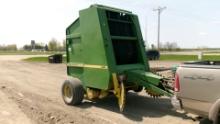 JOHN DEERE 430 ROUND BALER, 540 PTO, gathering wheels, hitch & monitor in office, nice machine,