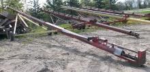 8" X 60'  FARM KING PTO AUGER, bottom drive,  hyd. lift